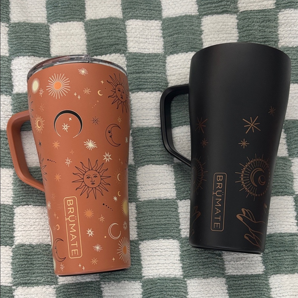 BrüMate Sun and Moon Insulated Mugs - Black and Brown